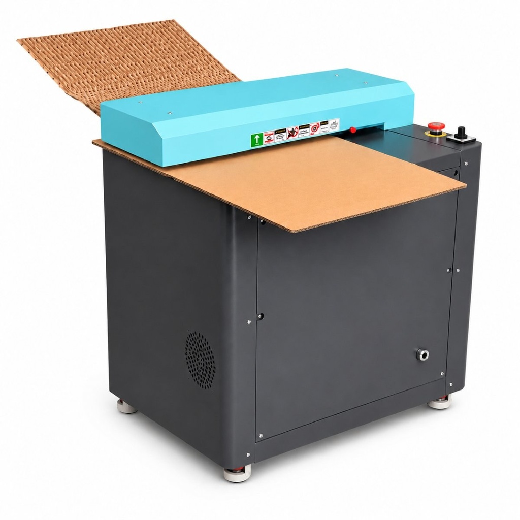 Tocator carton industrial 550mm, 1500W, 220V, viteza reglabila 0-18m/min, grosime maxima 10mm