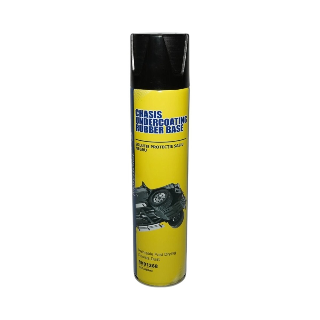 Spray anticoroziv protectie sasiu cauciucat negru 650ml