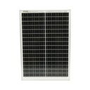 Panou solar 40W fotovoltaic monocristalin cu cablu de conectare 90cm si clesti baterie 570x400x25mm
