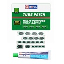 Set 20 petice vulcanizare rotunde 25mm, 32mm, 42mm, 50mm + 1 tub adeziv 20ml pentru camere de aer Michel