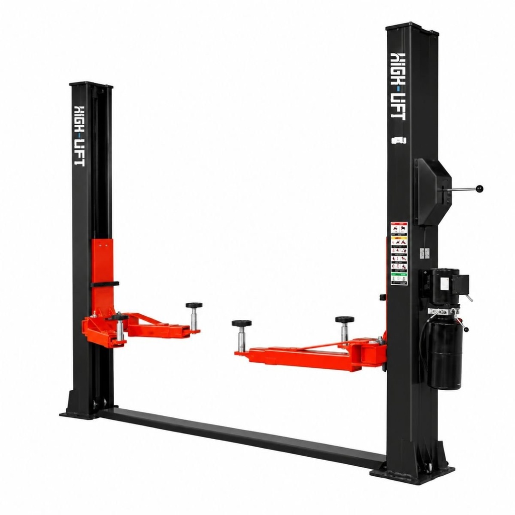 Elevator auto cu 2 coloane 380V, 2.2kW, capacitate ridicare 3500kg, deblocare mecanica, inaltime ridicare 1900mm