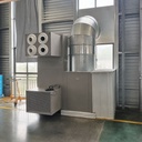 Sistem instalatie climatizare industriala 272.960 BTU, 80kW, 380V, functie incalzire si ventilatie, debit aer 17.500m3/h pentru corturi, hale, depozite 500–750m2