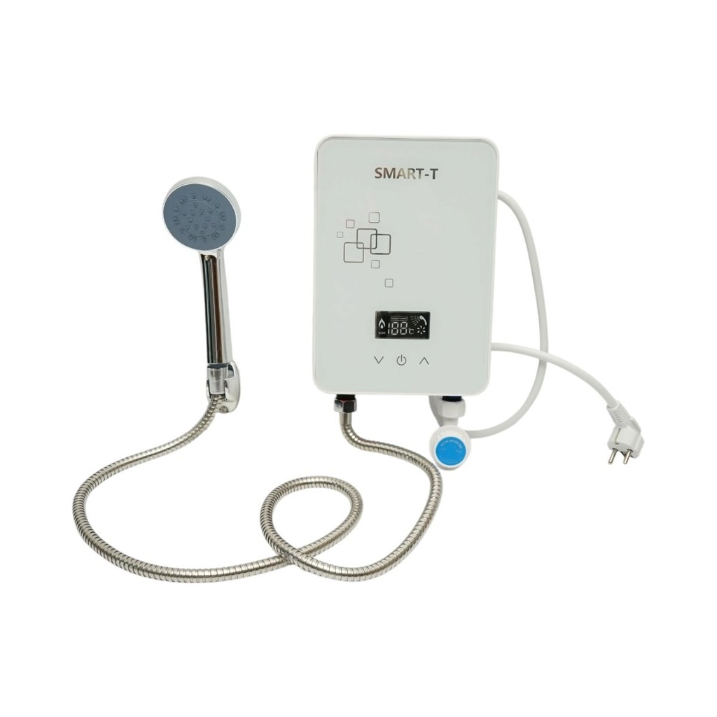 Boiler electric instant apa calda cu dus 220V, 5500W, afisaj digital 30-55°C IPX4