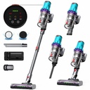 Aspirator vertical fara fir 300W, putere aspirare 35 kPa, baterie 2000mAh, recipient praf 800ml, 3 moduri de aspirare, ecran tactil LED, motor brushless, perie iluminata LED