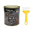 Vopsea email anticoroziva 3 in 1 verde RAL 6016 pentru metal 750g, direct pe rugina, pe baza de apa