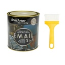 Vopsea email anticoroziva 3 in 1 alb boreal pentru metal 750g, direct pe rugina, pe baza de apa