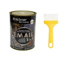 Vopsea email anticoroziva 3 in 1 alb mat pentru metal 2kg, direct pe rugina, pe baza de apa