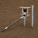 Masina electrica infiletat suruburi de fundatie elicoidale 220V, 2920W, cuplu 5300Nm pentru montaj la sol structuri panouri solare fotovoltaice