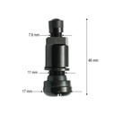 Valva mecanica roata tubeless neagra 46mm MS525