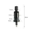 Valva roata tubeless neagra 58mm compatibila senzor TPMS-03