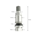 Valva roata tubeless argintie 54mm compatibila senzor TPMS-01