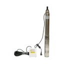 Pompa apa submersibila inox 1.5kW, 220V, D100mm, debit 5 m3/h, inaltime refulare 60m, 9 turbine ceramice, racire pe ulei, panou de control K90QJD2-60/9-1.5