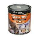 Vopsea email anticoroziva 3 in 1 alb 013 pe baza de solvent 1L, direct pe rugina, interior si exterior 1L