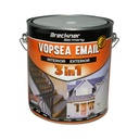 Vopsea email anticoroziva 3 in 1 gri platin D69 pe baza de solvent 3.5L, direct pe rugina, interior si exterior