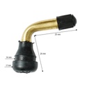 Valva roata tubeless 90 grade PVR60 pentru motociclete, scutere si trotinete
