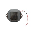 Lampa laterala LED patrata 12-24V, galben fumuriu, 24 LED-uri 60x60mm