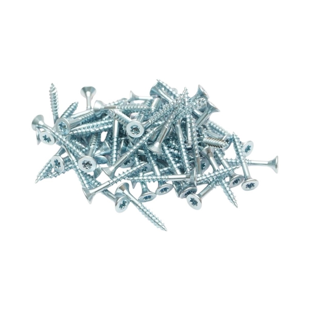 Surub lemn autofiletant 4x30mm, cap inecat torx TX20, otel zincat 1000 buc/cutie