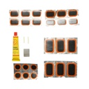 Set 24 petice vulcanizare anvelope si camere de aer 24x35mm, 25mm, 32x50mm + 1 tub adeziv 20ml