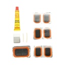 Set 12 petice vulcanizare camera bicicleta, motocicleta, roaba, tuk-tuk 24x35mm, 32x50mm + 1 tub adeziv 8ml
