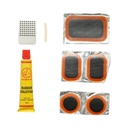 Set 5 petice vulcanizare camera bicicleta, motocicleta, roaba, tuk-tuk 24x35mm, 25mm, 32x50mm + 1 tub adeziv 8ml