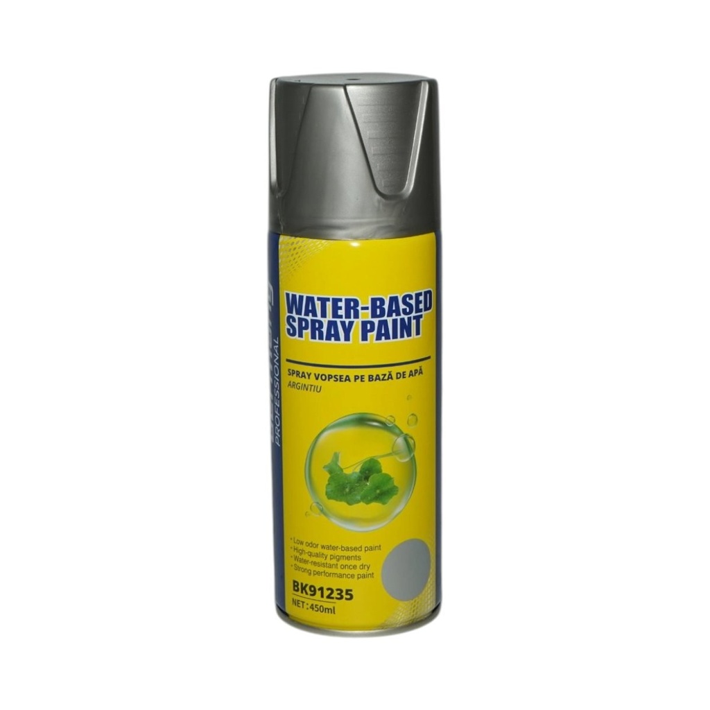 Spray vopsea argintiu pe baza de apa 450ml