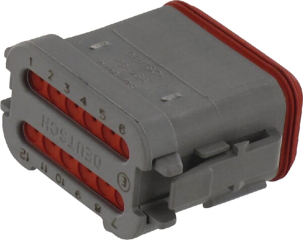 Plug housing 12 P. Fem. DT gra