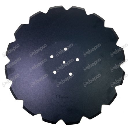 NOTCHED DISC WITH FLAT NECK Ø510X6 CONVEX 6 HOLES 16 NOTCHES