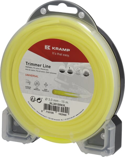 Fir de tăiere diametru 3mm, 15m, rotund, galben, Kramp