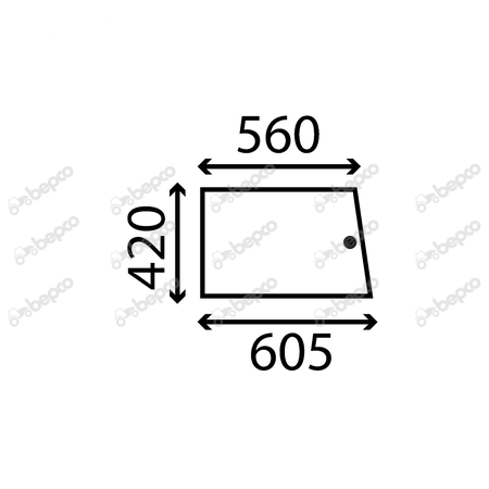 SLIDING REAR WINDOW FLAT - NON-TINTED