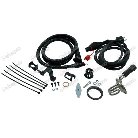 COMPLETE ENGINE HEATER FLANGE - Ø 45 mm - 550 W
