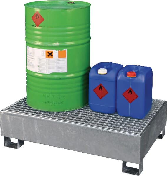 Cuvă de retenție oțel capacitate 210l 1200x810x360mm Cemo