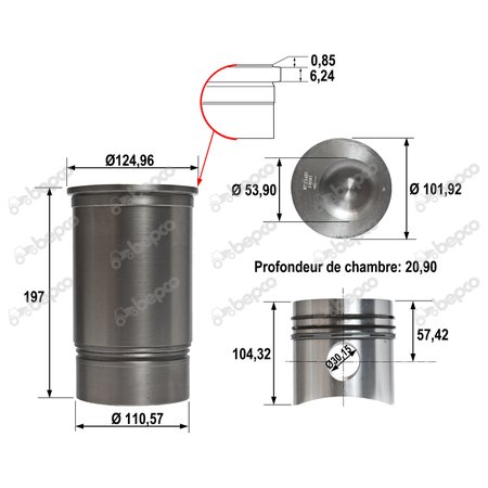 PISTON-LINER KIT 