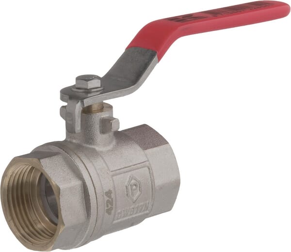 Robinet cu bilă BSP 2x mamă 1", mâner oțel inoxidabil