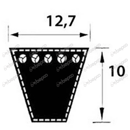 V-BELT SPA - 1060 Lp