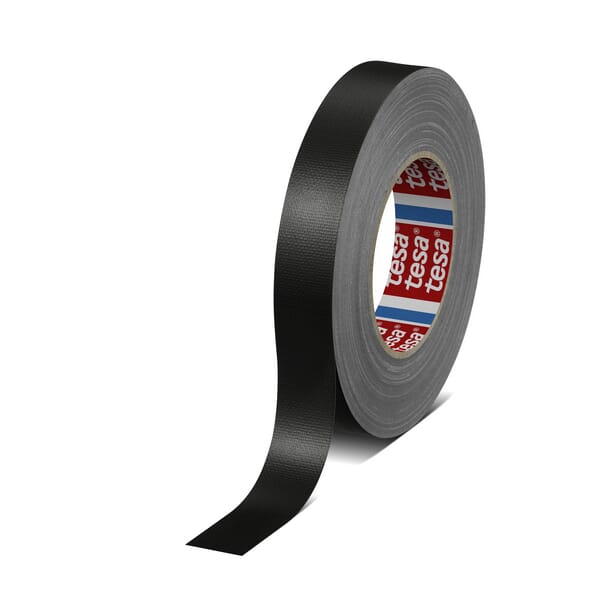 Bandă textilă cu polietilenă Standard negru 50mx25mm TesaBAND®