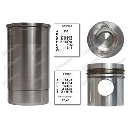 PISTON-LINER KIT Ø 106.05 MM