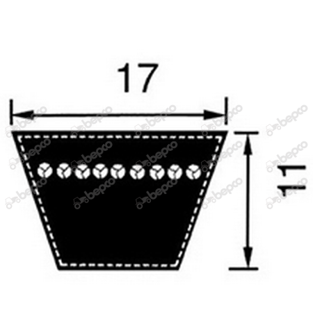 V-BELT B - 615 Li