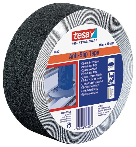 Bandă anti-alunecare 720um PVC neagră 15mx50mm