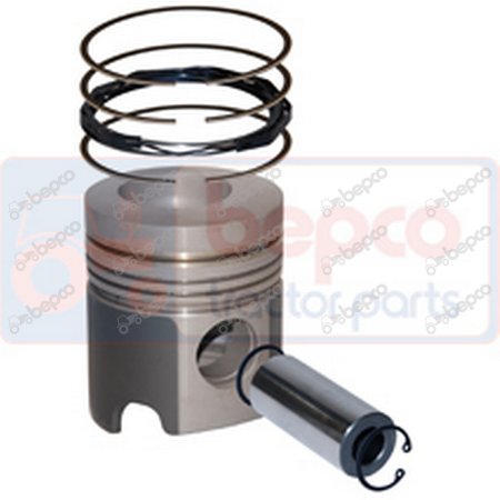 PISTON WITH RINGS Ø 102 mm - STD