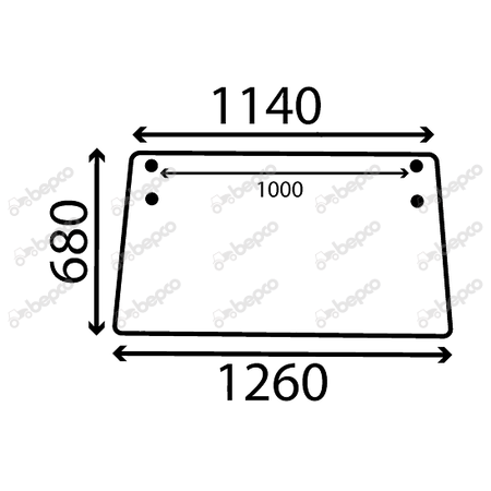 REAR WINDOW FLAT - NON-TINTED