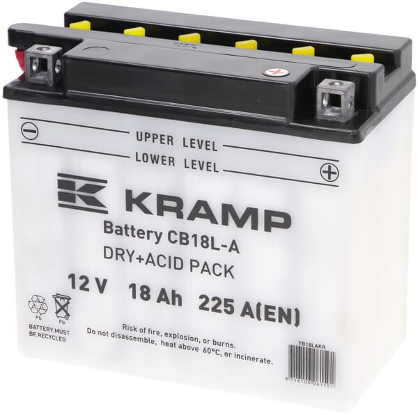 Baterie 12V 18Ah 225A cu pachet acid Kramp