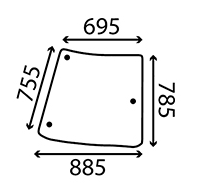 Geam Dreapta Spate R201575