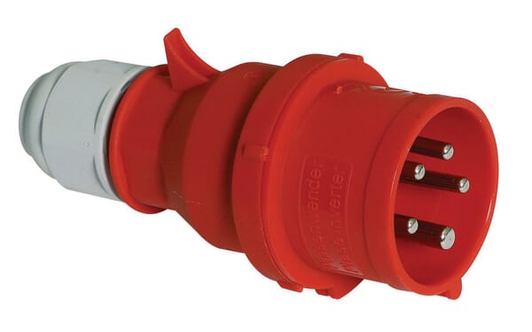 Ștecher CEE 16A 5P 400V IP44 QC invertor fază