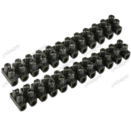 CONNECTOR STRIP 12 TERMINALS - 10mm2 (2 PCS SET)