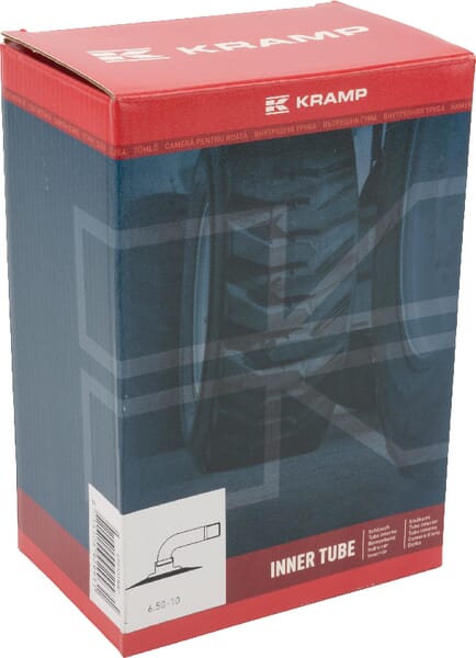 Cameră anvelopă pentru jantă diametru 10" 6.50-10 cu valvă curbată 90° TR87 Kramp