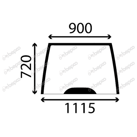 WINDSHIELD CURVED - TINTED