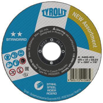 Disc de tăiere 125x1,6x22,23 F41 A46S-BFS