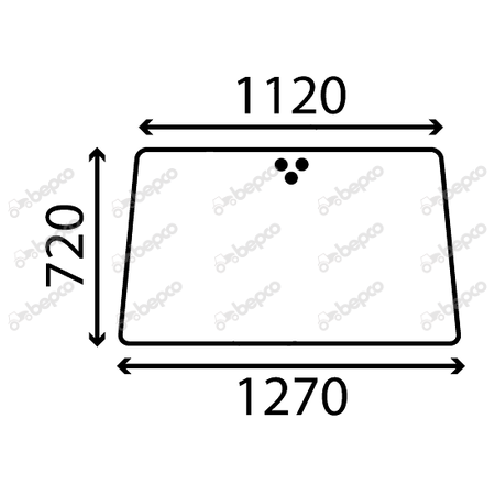 OPENING FRONT WINDSHIELD FLAT - NON-TINTED
