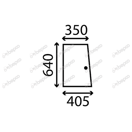 SLIDING SIDE WINDOW FLAT - NON-TINTED