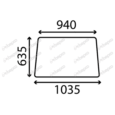 REAR WINDOW FLAT - NON-TINTED